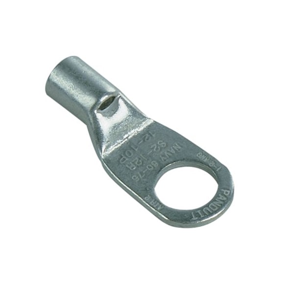 Ring Terminal, 5/16 in Stud Size, 2/0 AWG, Bare Insulated, Bare, 100 PK